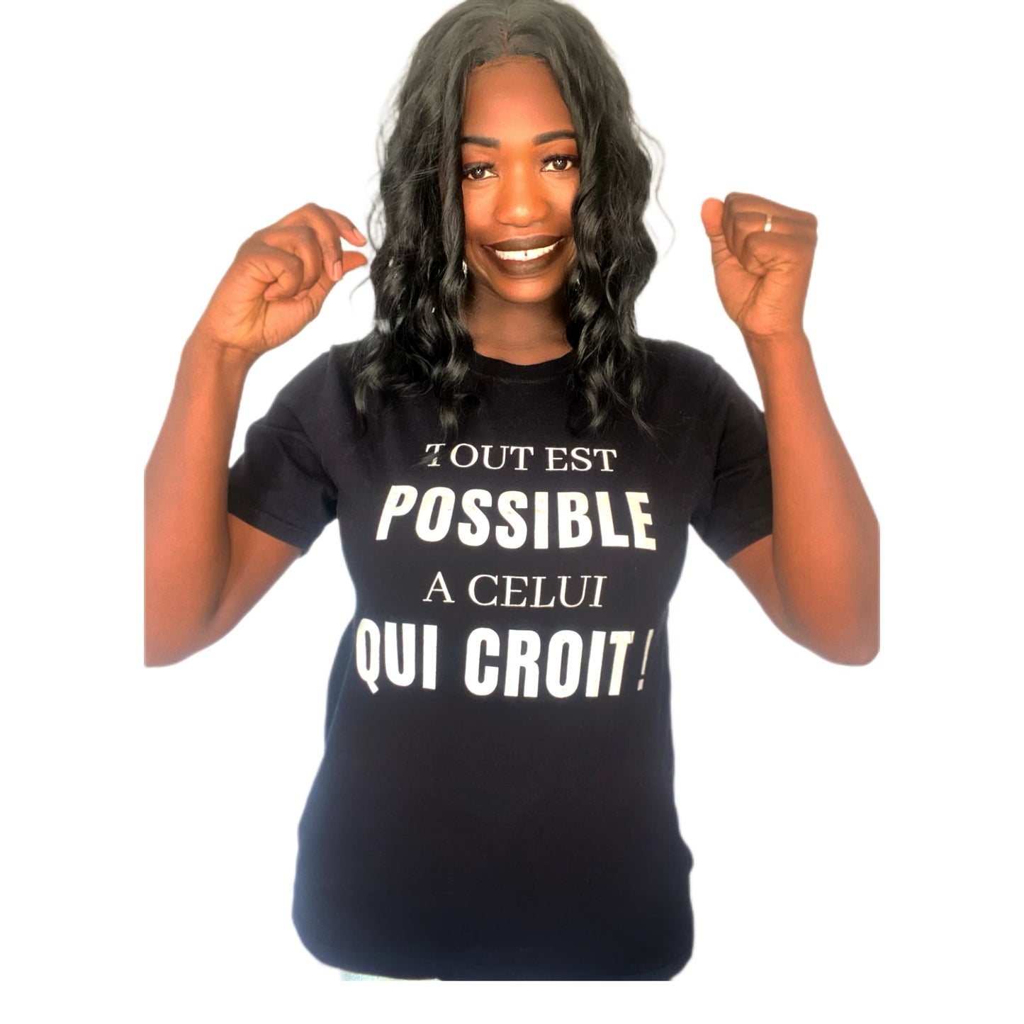 Tee-shirt Unisexe TOUT EST POSSIBLE A CELUI QUI CROIT